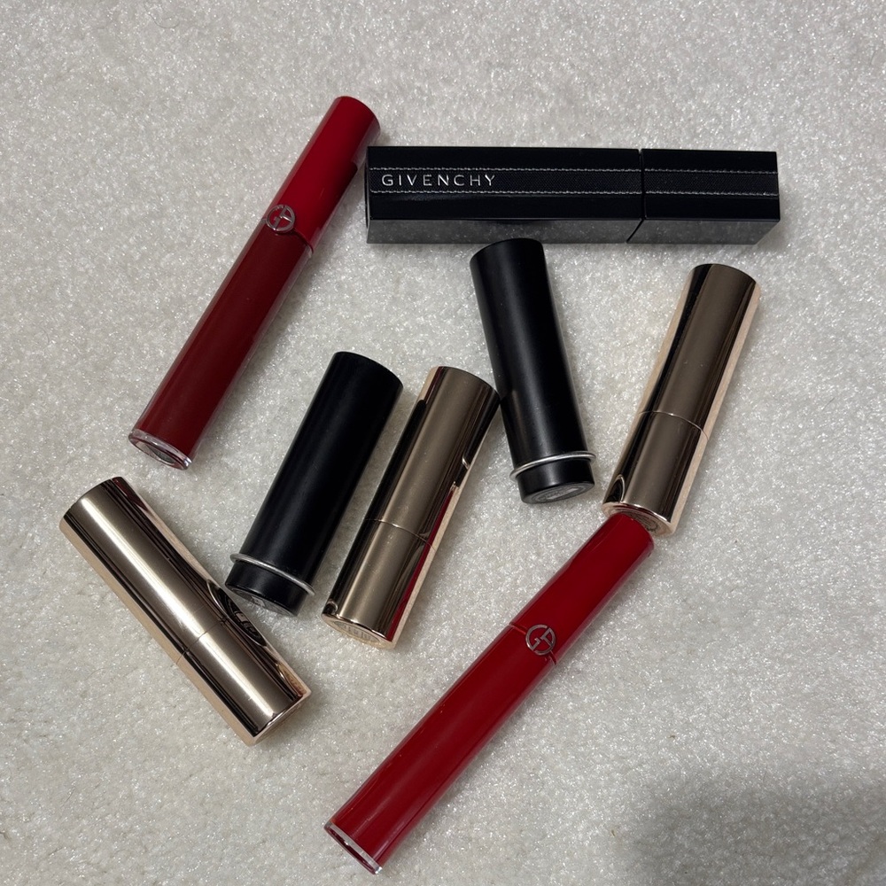 Givenchy, Giorgio Armani and Makeup Forever Lipstick Mascara Set